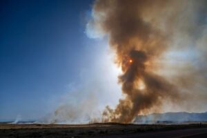 Grass fire on Marksheffel Road and Drennan Road