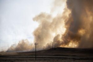 Grass fire on Marksheffel Road and Drennan Road