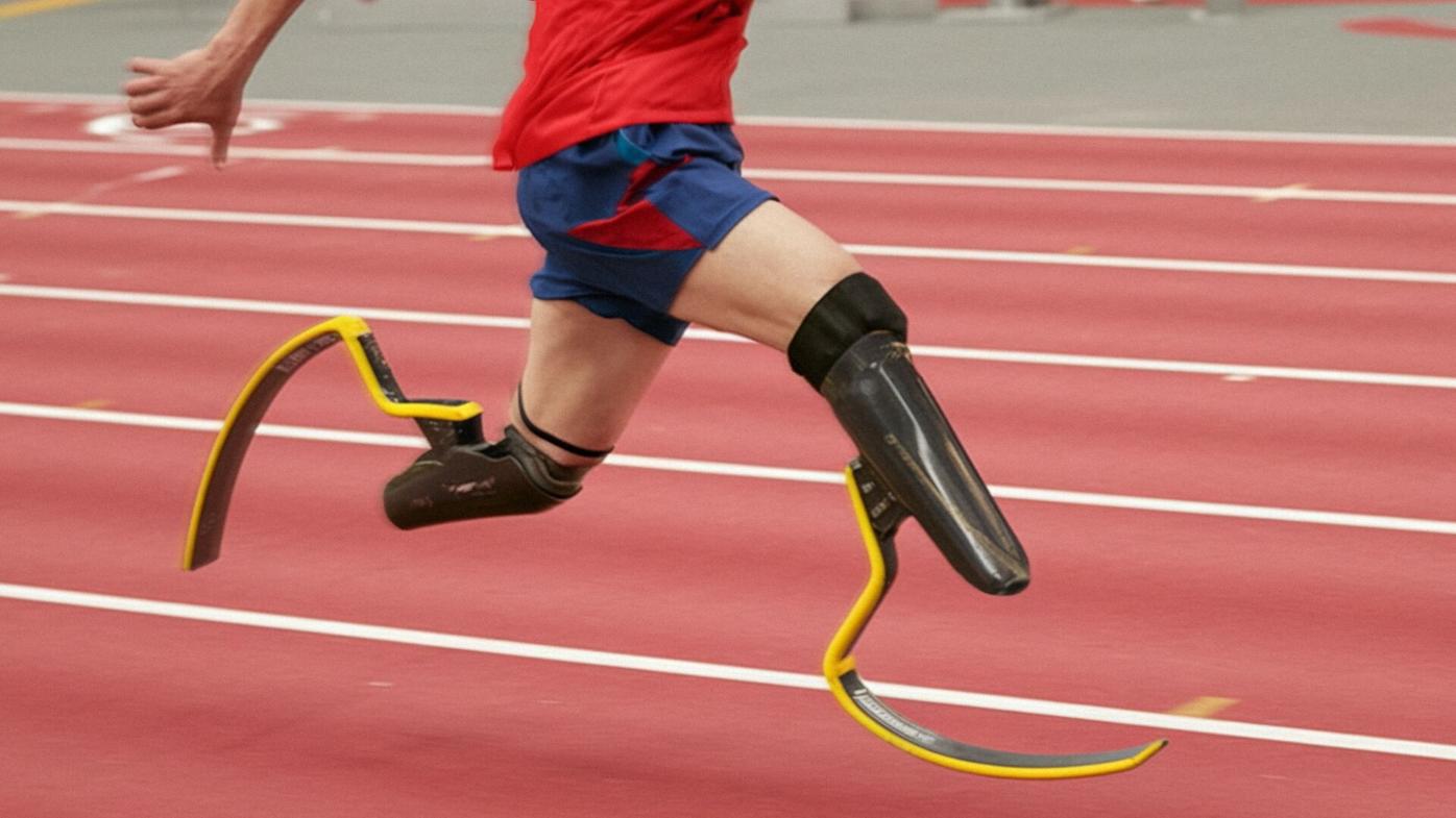 Hunter Woodhall won state in the 400 meters with a blistering time of 47.64 seconds — without legs