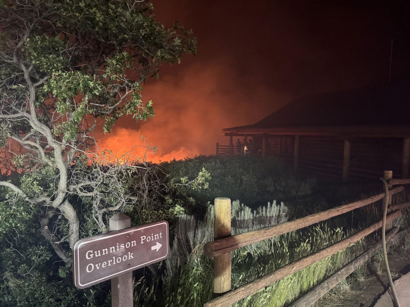 Black Canyon of the Gunnison National Park reopens as fire smolders on