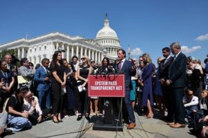 Members of U.S. Congress and Epstein victims hold press conference in Washington (copy)